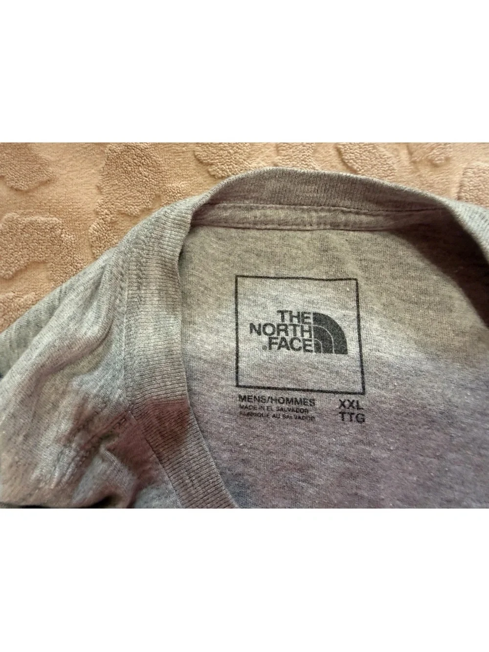 The North Face Mens Grey/Black Short Sleeve Shirt! 2XL